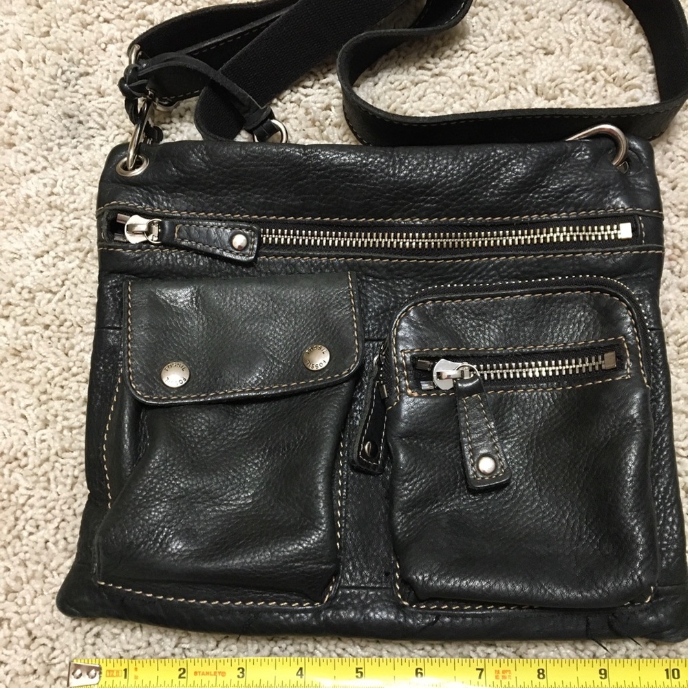 Black Fossil crossbody